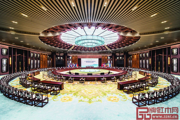 G20峰会主会场端庄典雅的中国红木家具吸引了全世界的目光